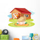 Farm House and Hen Wall Decal