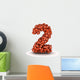 Number 2 American Football Wall Decal
