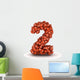 Number 2 American Football Wall Decal