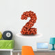 Number 2 American Football Wall Decal