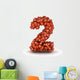 Number 2 American Football Wall Decal