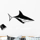 Angled Shark Vector Image Wall Decal
