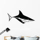 Angled Shark Vector Image Wall Decal