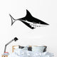 Angled Shark Vector Image Wall Decal