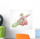 Abstract Snowboarder Wall Decal