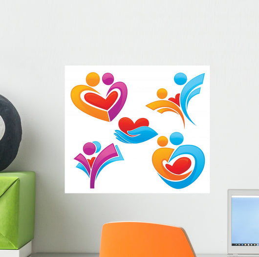 Bright Love Vector Collection Wall Stickers Wall Decal