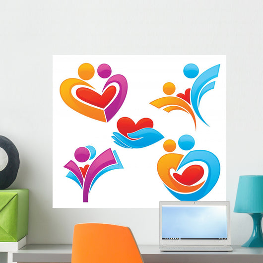 Bright Love Vector Collection Wall Stickers Wall Decal