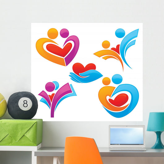 Bright Love Vector Collection Wall Stickers Wall Decal