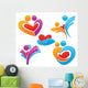 Bright Love Vector Collection Wall Stickers Wall Decal