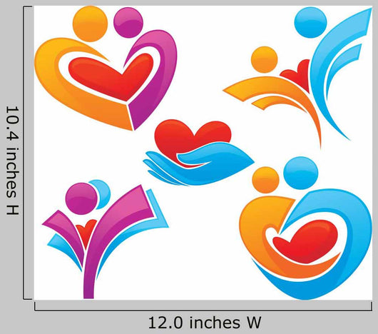 Bright Love Vector Collection Wall Stickers Wall Decal