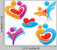 Bright Love Vector Collection Wall Stickers Wall Decal