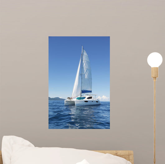 Catamaran Sea Wall Decal