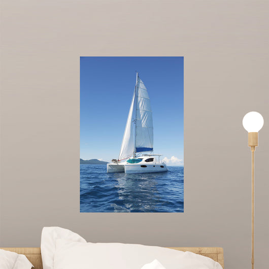 Catamaran Sea Wall Decal