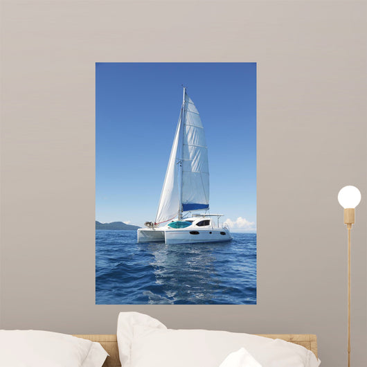 Catamaran Sea Wall Decal
