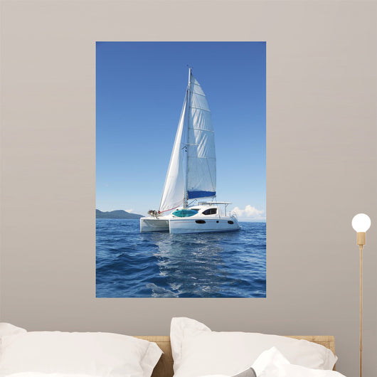 Catamaran Sea Wall Decal