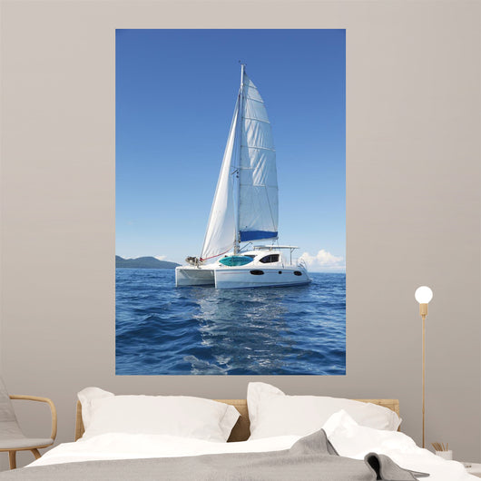 Catamaran Sea Wall Decal