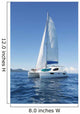 Catamaran Sea Wall Decal