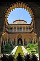 Alcazar Seville Patio Maidens Wall Decal