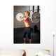 Fitness Woman Lifting Heavy Wall Decal