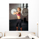 Fitness Woman Lifting Heavy Wall Decal