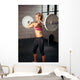 Fitness Woman Lifting Heavy Wall Decal