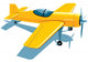 Vector Yellow Sport Airplane Wall Decal