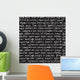 Abstract Expressive Handwriting Black Wall Decal