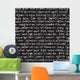Abstract Expressive Handwriting Black Wall Decal
