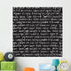Abstract Expressive Handwriting Black Wall Decal