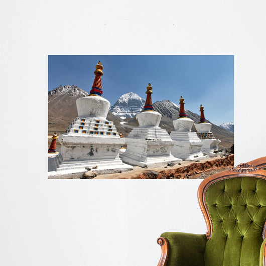 Buddhist Statues Tibet Wall Decal