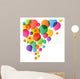 Colorful Balloons Vector Illustration Wall Decal
