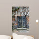 Old Wooden Door and Brick Wall Wall Decal