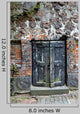 Old Wooden Door and Brick Wall Wall Decal