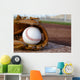 Baseball Glove Baseball Field Wall Decal
