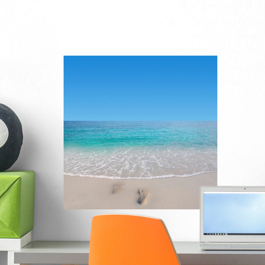 Footprint Beach with Nice Wall Decal