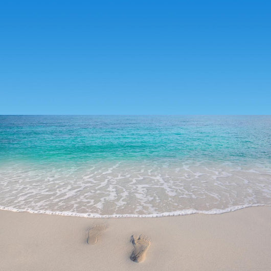 Footprint Beach with Nice Wall Decal
