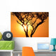 Sunset Tree Wall Decal