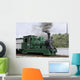 Old Green Steam Train Wall Decal
