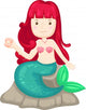 Beautiful Mermaid Wall Decal
