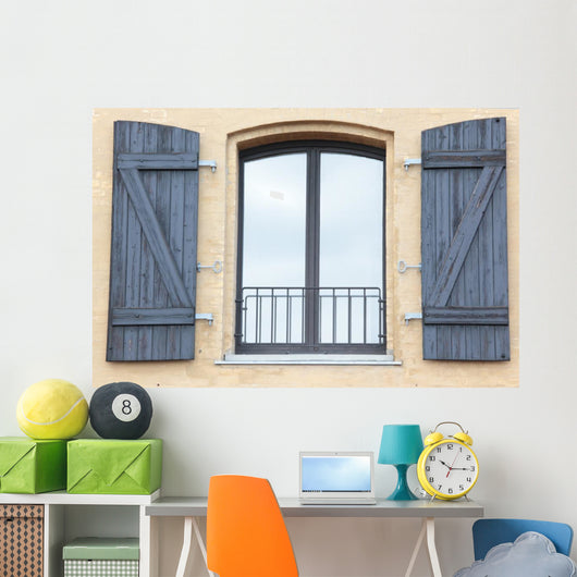 Stucco Window Wall Decal