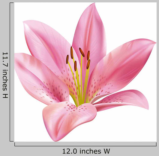lily flower wall decals Lily Flower Wall Decal