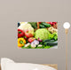 Wicker Basket and Grocery Wall Decal
