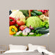 Wicker Basket and Grocery Wall Decal