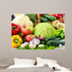 Wicker Basket and Grocery Wall Decal