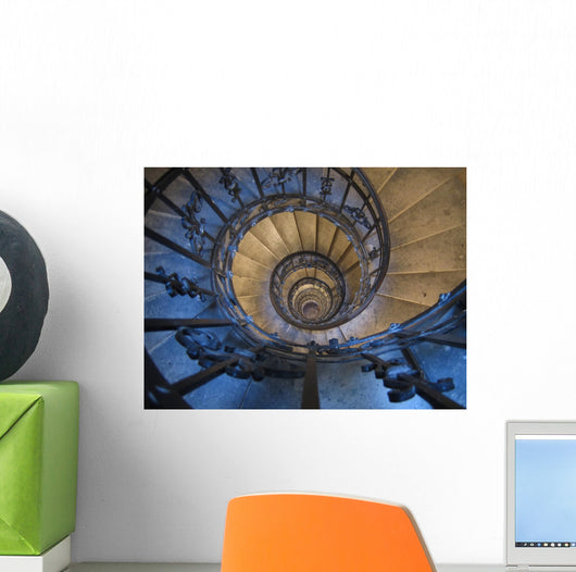 Old Spiral Staircase Wall Decal