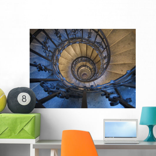 Old Spiral Staircase Wall Decal