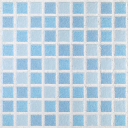 Blue Mosaic Tiles - Square Wall Decal