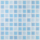 Blue Mosaic Tiles - Square Wall Decal