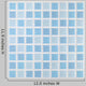 Blue Mosaic Tiles - Square Wall Decal