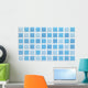 Blue Mosaic Tiles - Rectangle Wall Decal